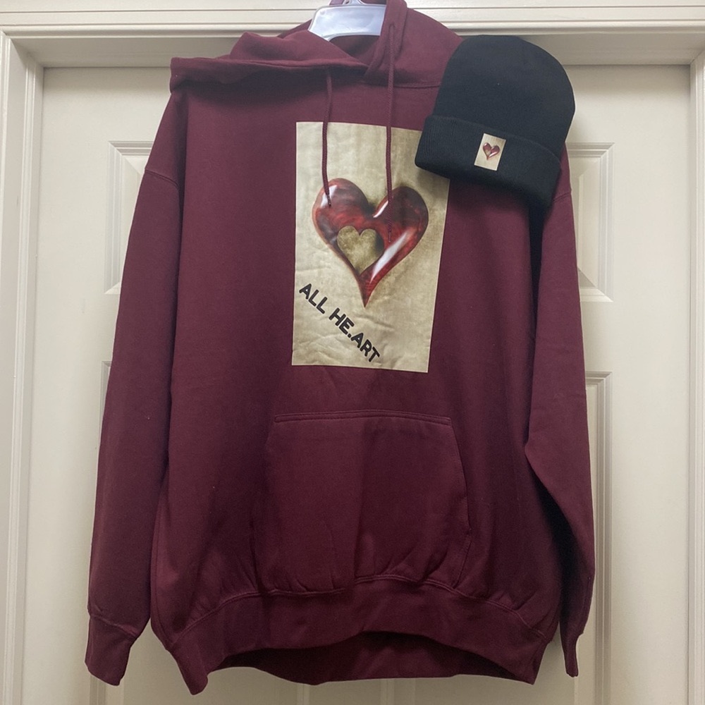 ❤️ALL HEART HOODIE & HAT SET ❤️🔥